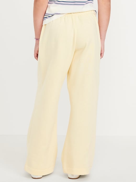 View large product image 2 of 4. Favorite Fleece High-Waisted Wide-Leg Sweatpants for Girls