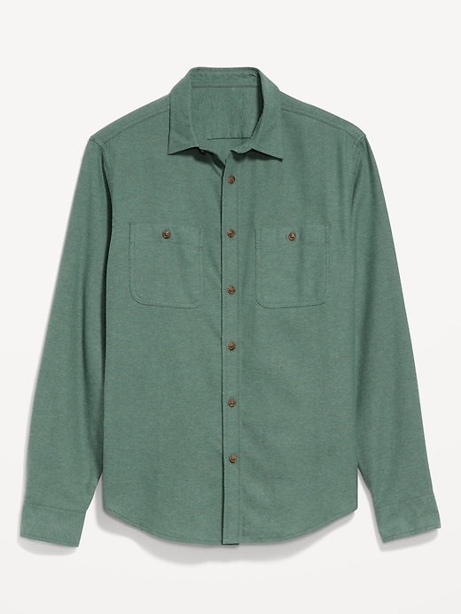 L'image numéro 4 présente Chemise en flanelle à poche