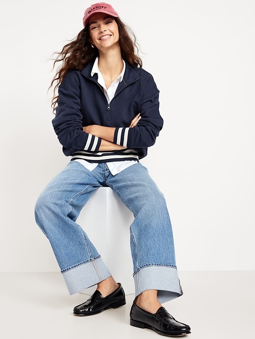 Image number 7 showing, SoComfy Oversized Half-Zip Sweatshirt
