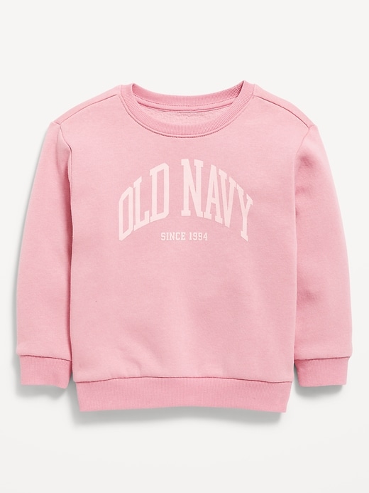 Image number 1 showing, Oversized Logo-Graphic Crew-Neck Sweatshirt for Toddler Boys