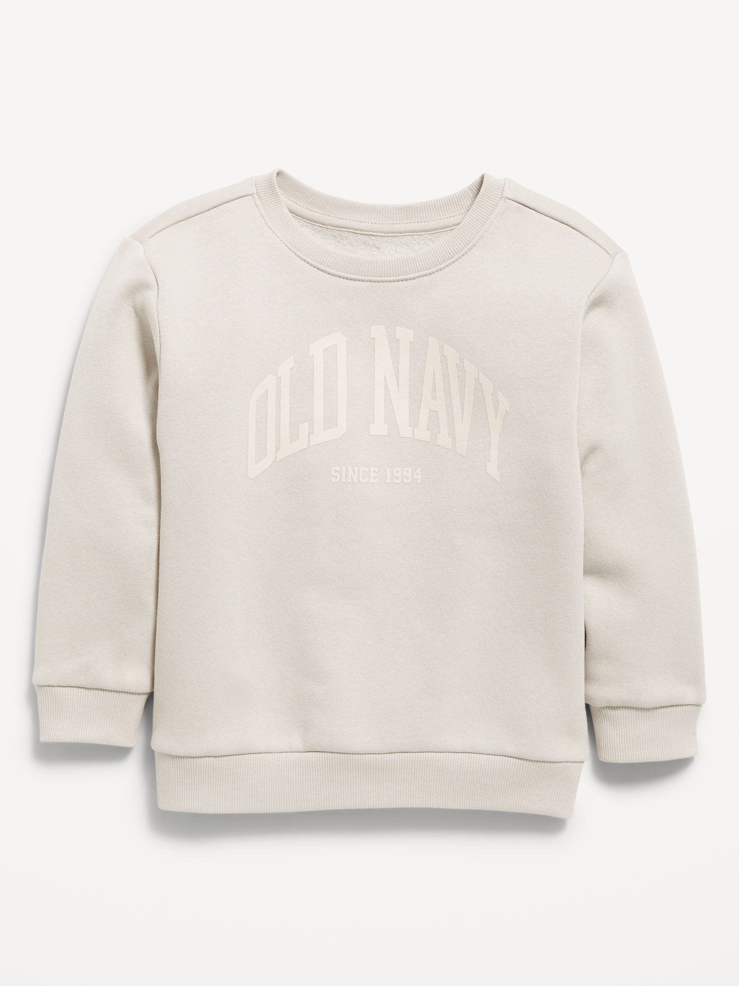 Oversized Unisex Logo-Graphic Crew-Neck Sweatshirt for Toddler
