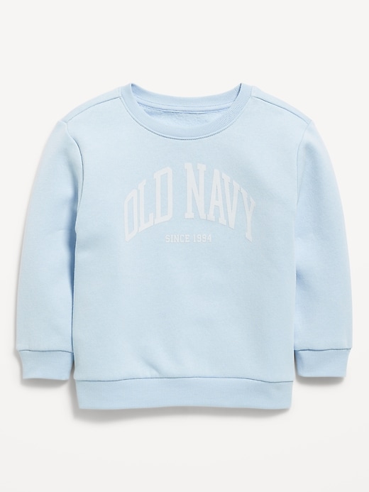 Image number 1 showing, Oversized Logo-Graphic Crew-Neck Sweatshirt for Toddler Boys