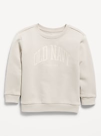 Image number 1 showing, Oversized Logo-Graphic Crew-Neck Sweatshirt for Toddler Boys