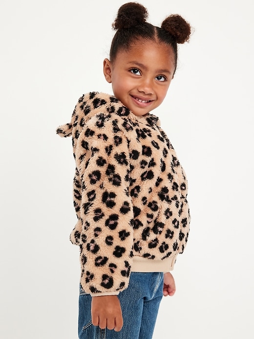 Image number 1 showing, Critter Hooded Jacket for Toddler Girls
