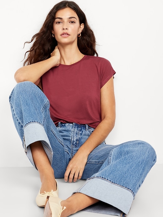 Image number 3 showing, Luxe Dolman T-Shirt
