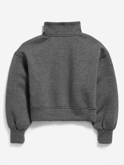 Image number 4 showing, Half-Zip Bounce Fleece Pullover Sweatshirt for Girls
