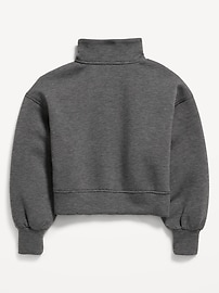 Image number 4 showing, Half-Zip Bounce Fleece Pullover Sweatshirt for Girls