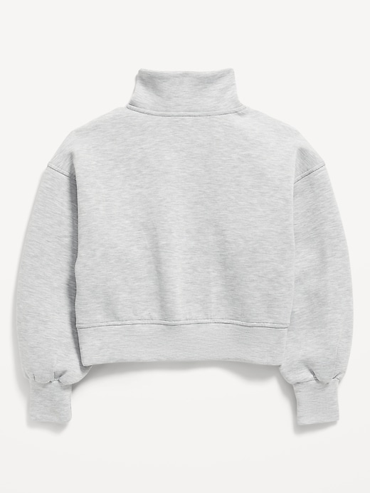 Image number 4 showing, Half-Zip Bounce Fleece Pullover Sweatshirt for Girls