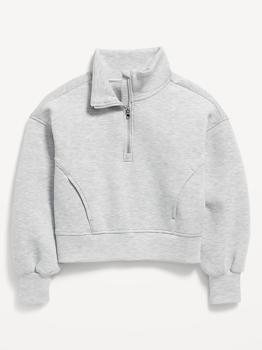 Image number 3 showing, Half-Zip Bounce Fleece Pullover Sweatshirt for Girls