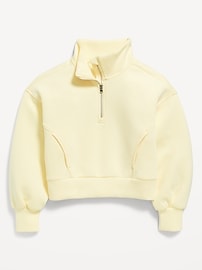 Image number 3 showing, Half-Zip Bounce Fleece Pullover Sweatshirt for Girls