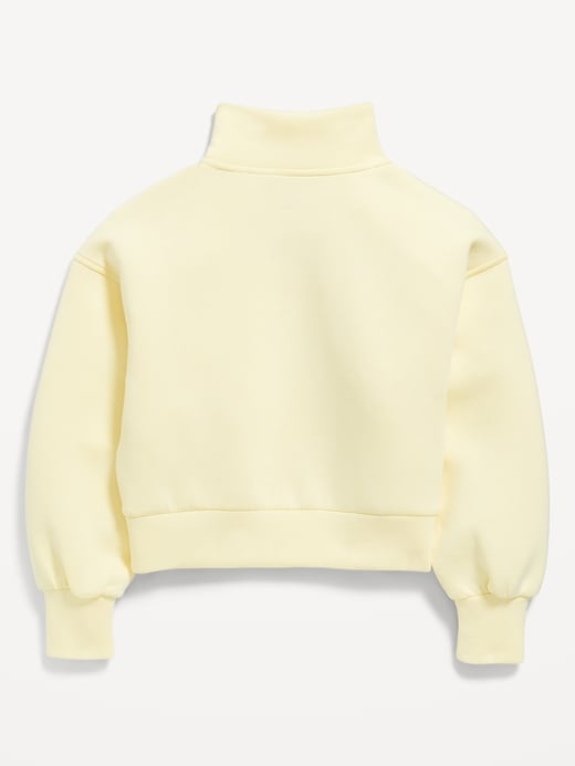 Image number 4 showing, Half-Zip Bounce Fleece Pullover Sweatshirt for Girls
