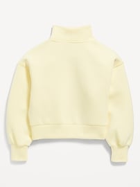 Image number 4 showing, Half-Zip Bounce Fleece Pullover Sweatshirt for Girls