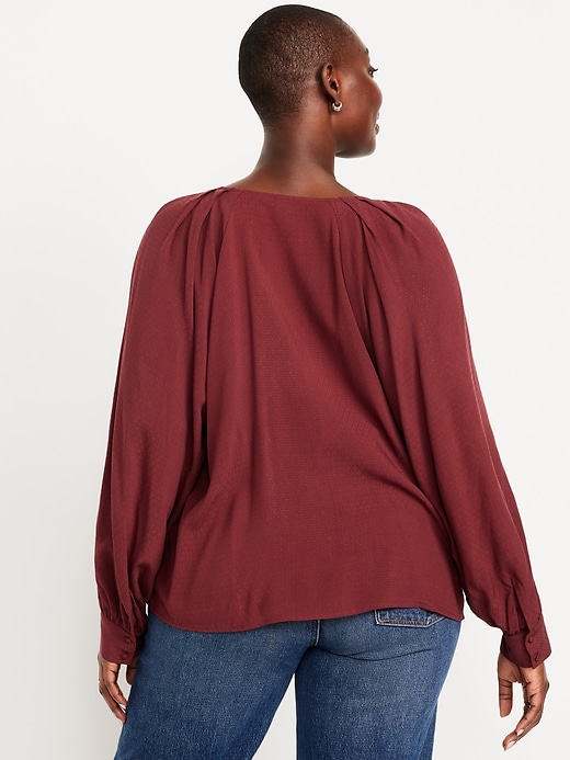 Image number 6 showing, Jacquard Button-Down Top