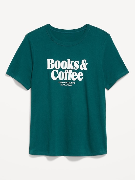 L'image numéro 9 présente T-shirt passe-partout ras du cou à imprimé