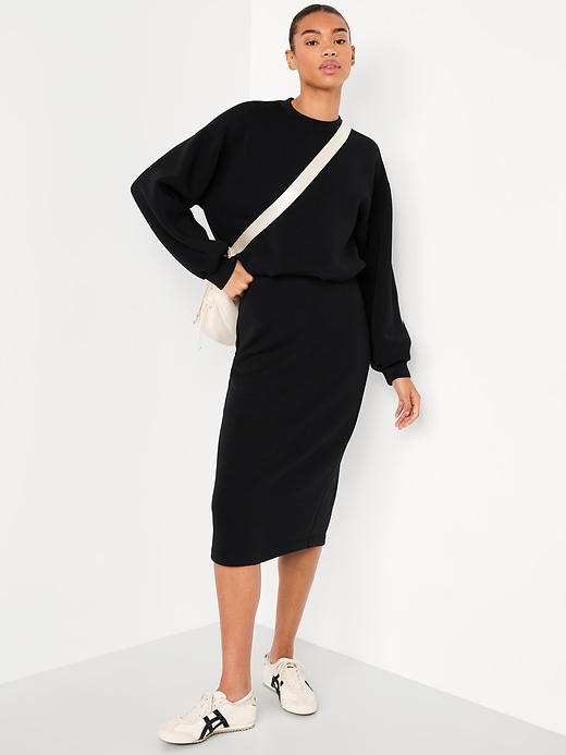 Image number 6 showing, Bounce Fleece Bubble-Hem Sweatshirt