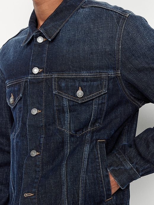 Image number 4 showing, Jean Trucker Jacket