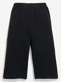 Image number 2 showing, Ribbed Wide-Leg Cropped Pants for Toddler Girls
