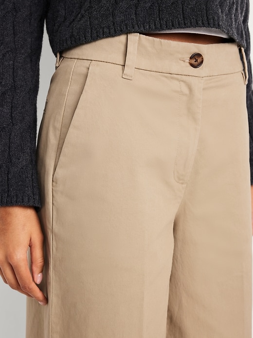 Image number 4 showing, Extra High-Waisted Super Wide-Leg Chino Pants