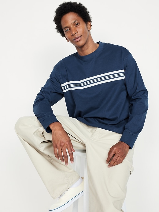 Image number 3 showing, Heavyweight Chest-Stripe T-Shirt