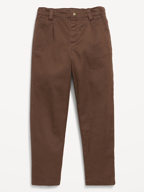 Loose Chino Pants for Toddler Boys - Espresso
