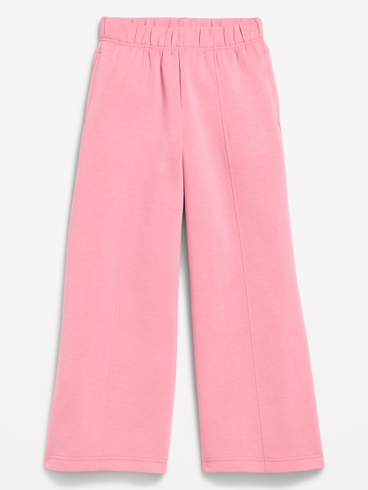 Image number 3 showing, High-Waisted Bounce Fleece Wide-Leg Sweatpants for Girls