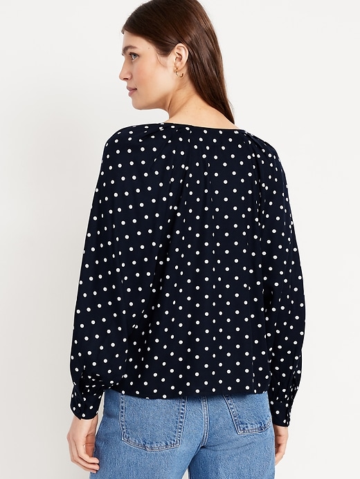 Image number 2 showing, Crepe Button-Down Top