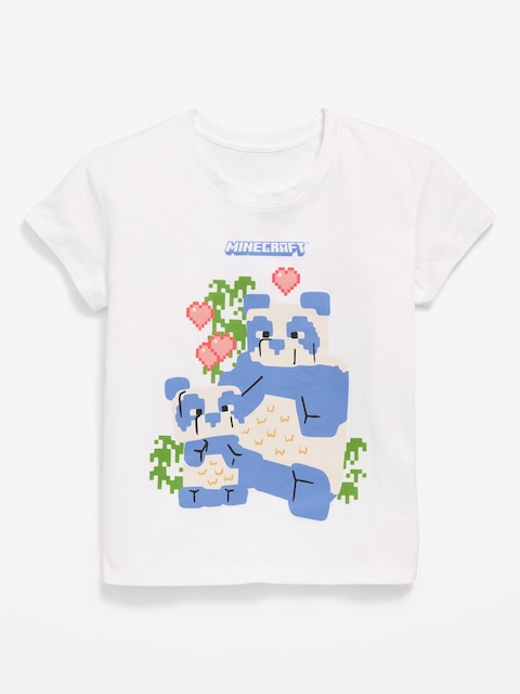 Minecraft™ Graphic T-Shirt for Girls - White Lilies