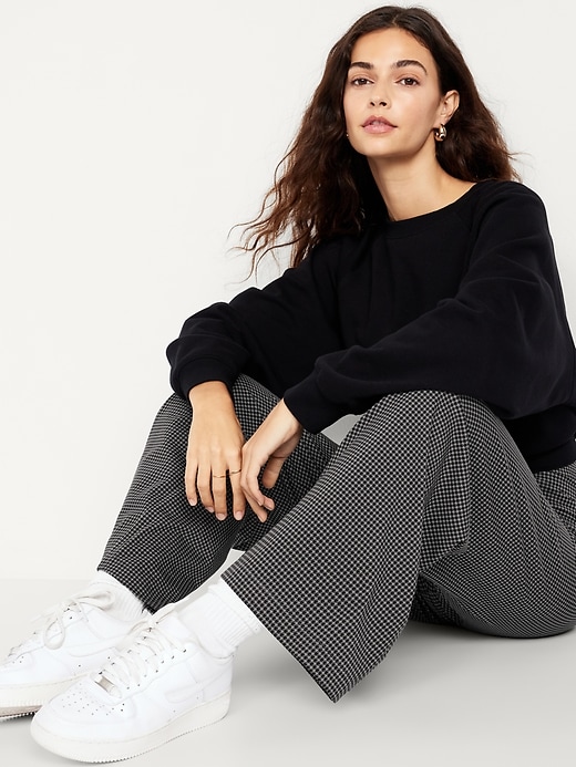 Image number 3 showing, High-Waisted Fashion Wide-Leg Leggings