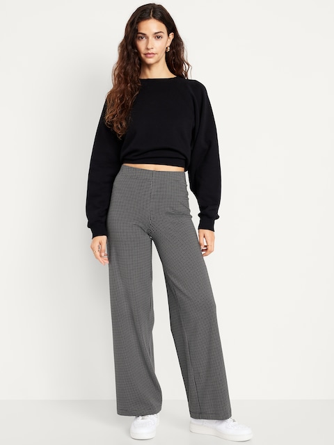 High-Waisted Fashion Wide-Leg Leggings - Multi