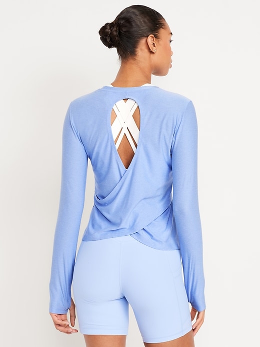 Image number 2 showing, CloudMotion Wrap-Back Top