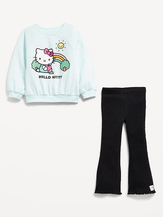 Image number 3 showing, Hello Kitty® Graphic Sweatshirt and Flare Leggings Set for Girls