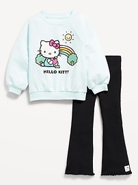 Image number 1 showing, Hello Kitty® Graphic Sweatshirt and Flare Leggings Set for Girls