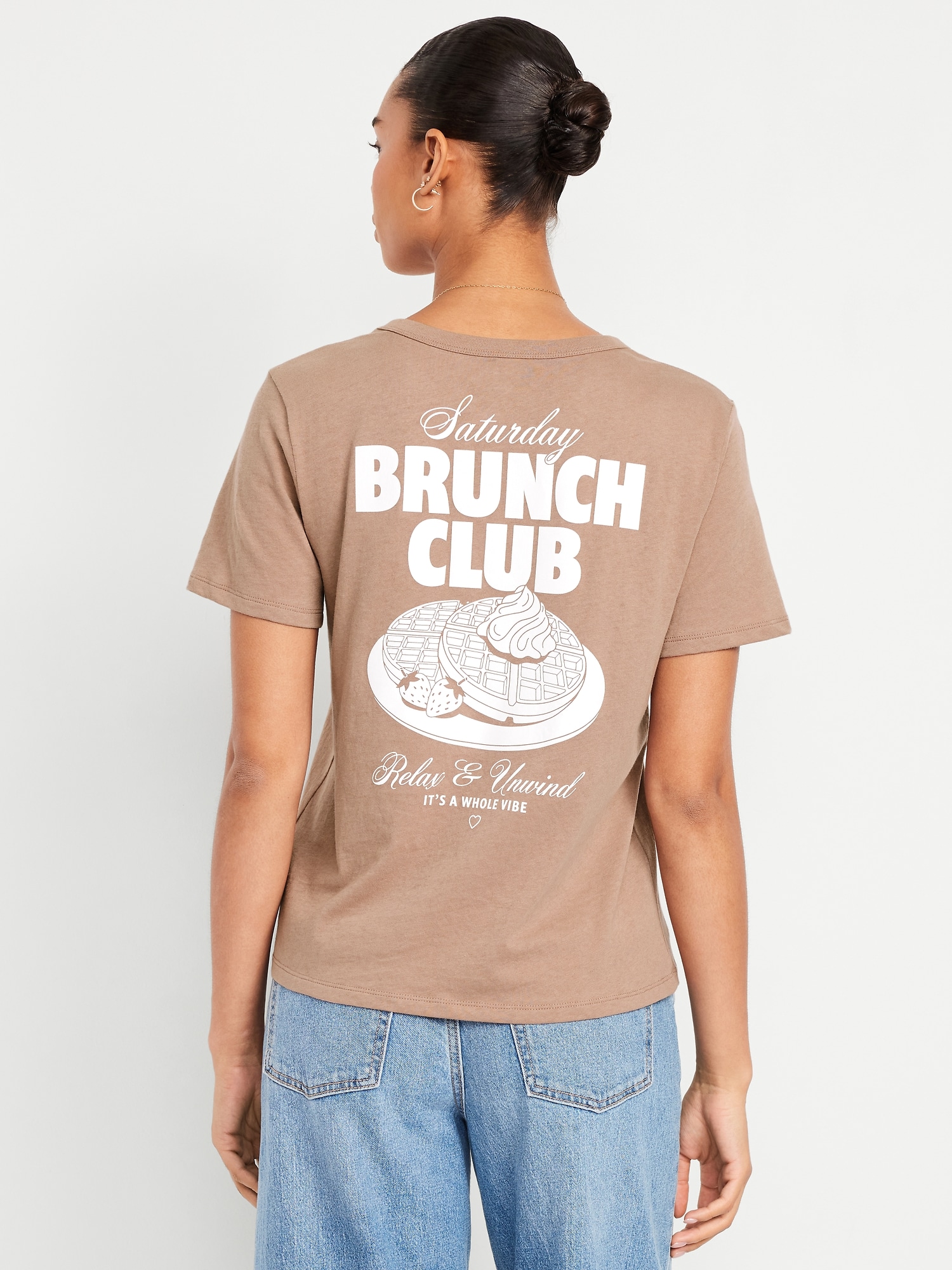 EveryWear Crew-Neck Graphic T-Shirt