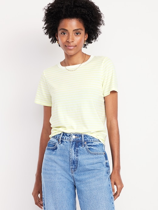 Image number 1 showing, EveryWear Crew-Neck Striped T-Shirt