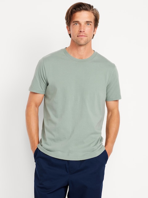Crew-Neck T-Shirt - Blue
