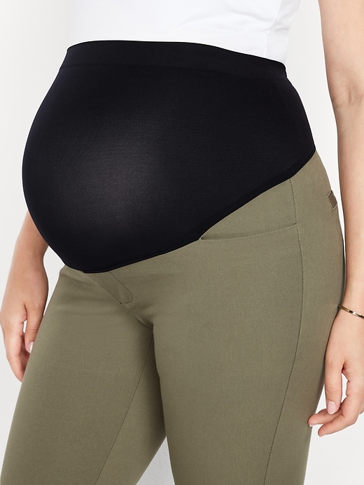 Image number 5 showing, Maternity Full-Panel Pixie Ankle Pants