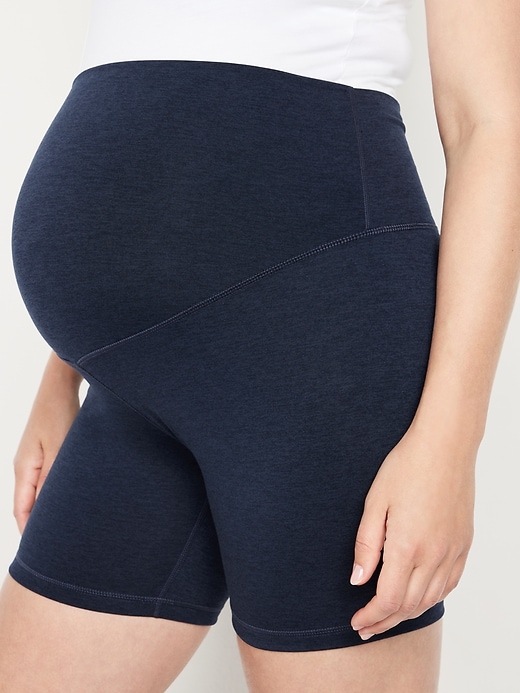 Image number 5 showing, Maternity Full-Panel CloudComfy Biker Shorts -- 6-inch inseam