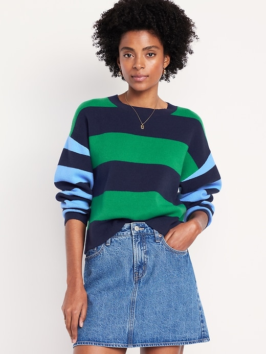 Image number 1 showing, SoSoft Loose Cropped Sweater
