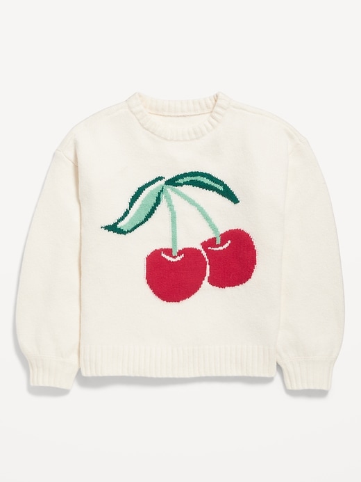 Image number 2 showing, Oversized Crew-Neck Sweater for Girls