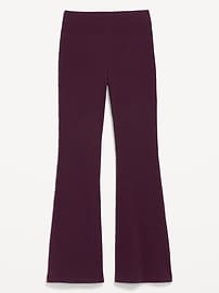 Image number 3 showing, High-Waisted Fashion Ribbed Flare Leggings