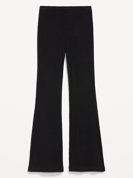 Image number 3 showing, High-Waisted Fashion Ribbed Flare Leggings