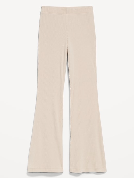 Image number 3 showing, High-Waisted Fashion Ribbed Flare Leggings