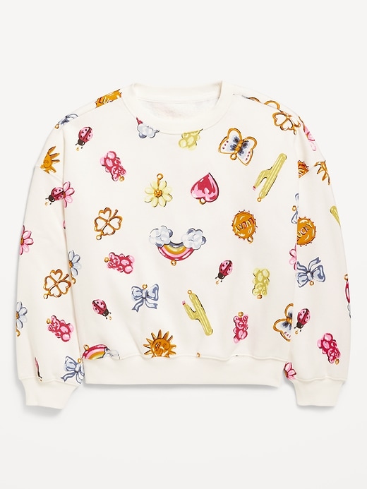Image number 1 showing, Favorite Fleece Oversized Tunic Sweatshirt for Girls