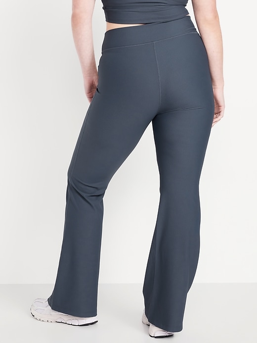 Image number 5 showing, Extra High-Waisted PowerSoft Rib Flare Leggings