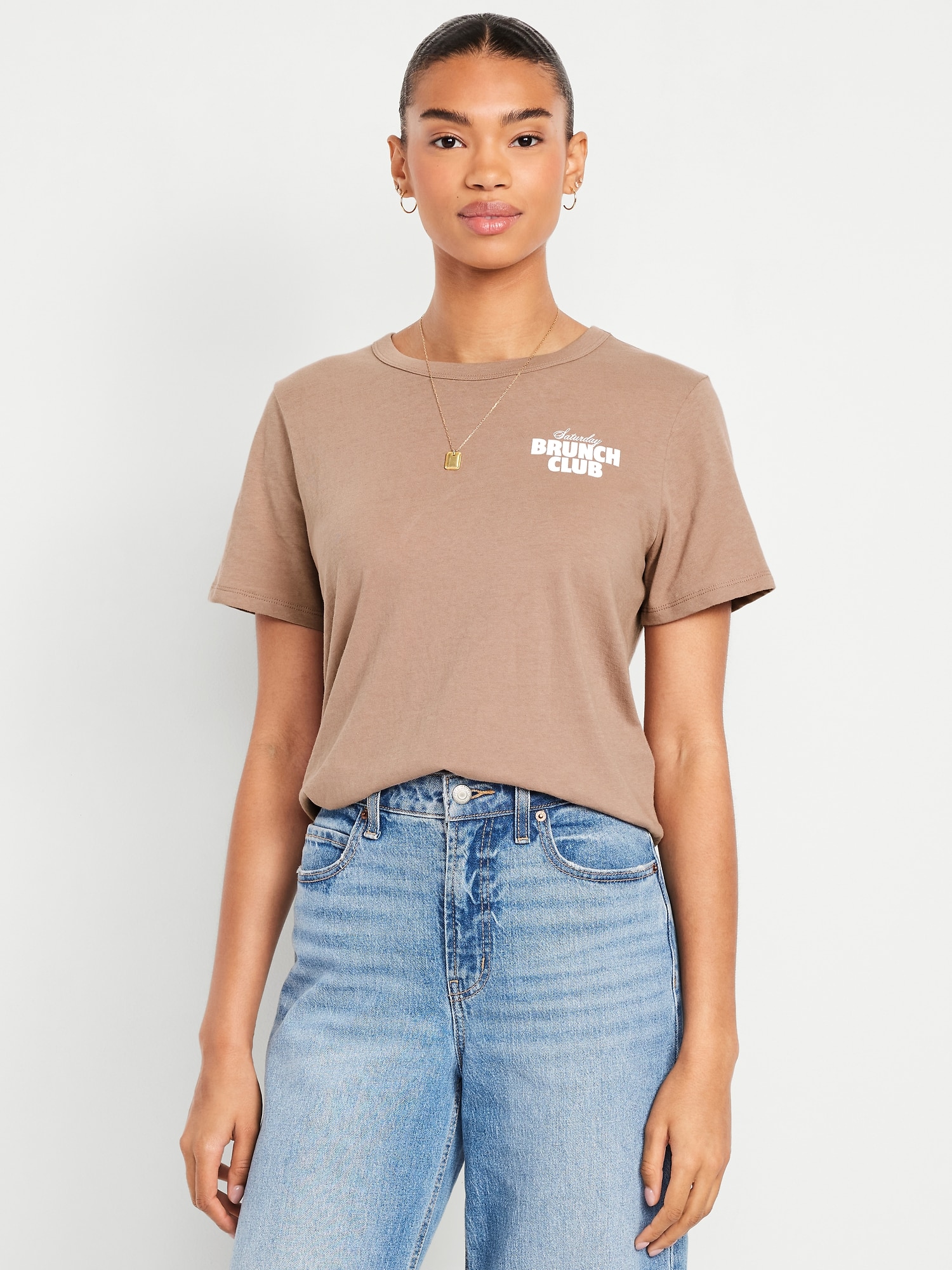 EveryWear Crew-Neck Graphic T-Shirt