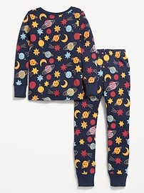 Image number 2 showing, Printed Snug-Fit Pajama Set for Toddler & Baby
