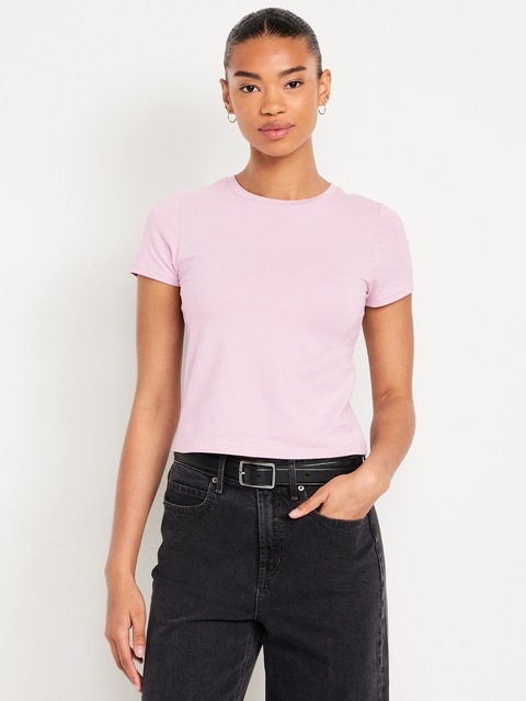 T-shirt complice court - Rose