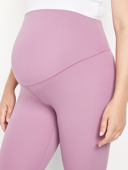 Image number 5 showing, Maternity Full Panel StudioSmooth 7/8 Leggings
