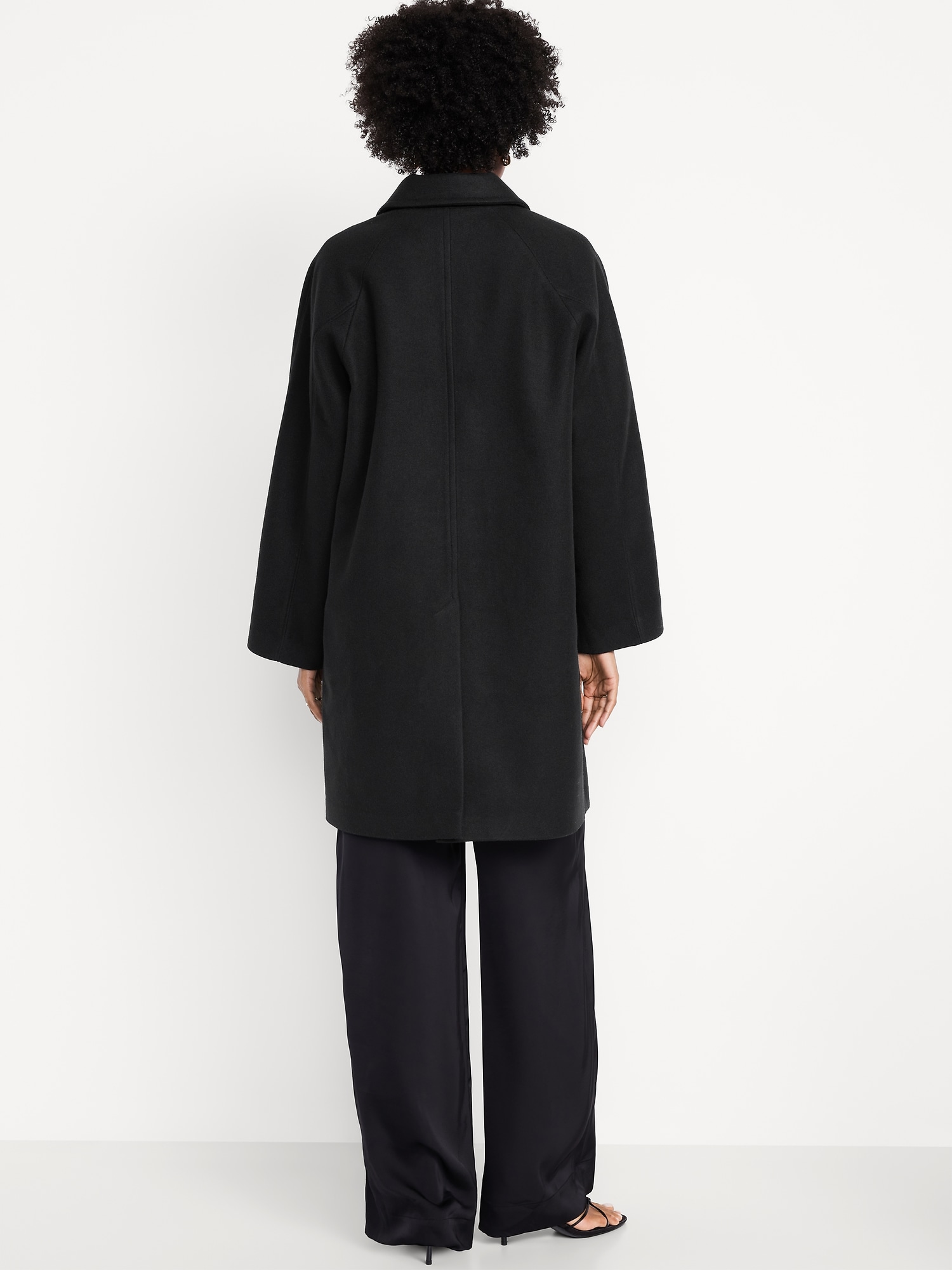 Relaxed Button-Front Mac Coat