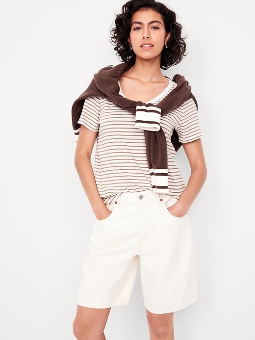 Image number 3 showing, EveryWear V-Neck Striped T-Shirt